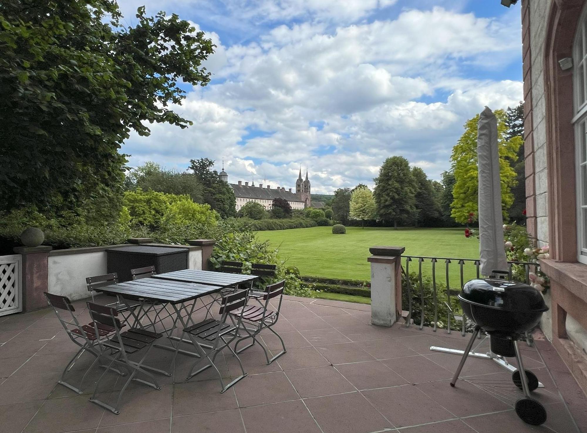 Teehaus Im Schlosspark Weltkulturerbe Corvey โฮกซ์เตอร์ ภายนอก รูปภาพ